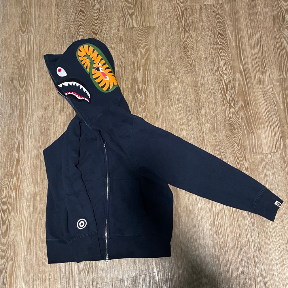 Navy Blue Bape Zip up - Picture 4 of 10